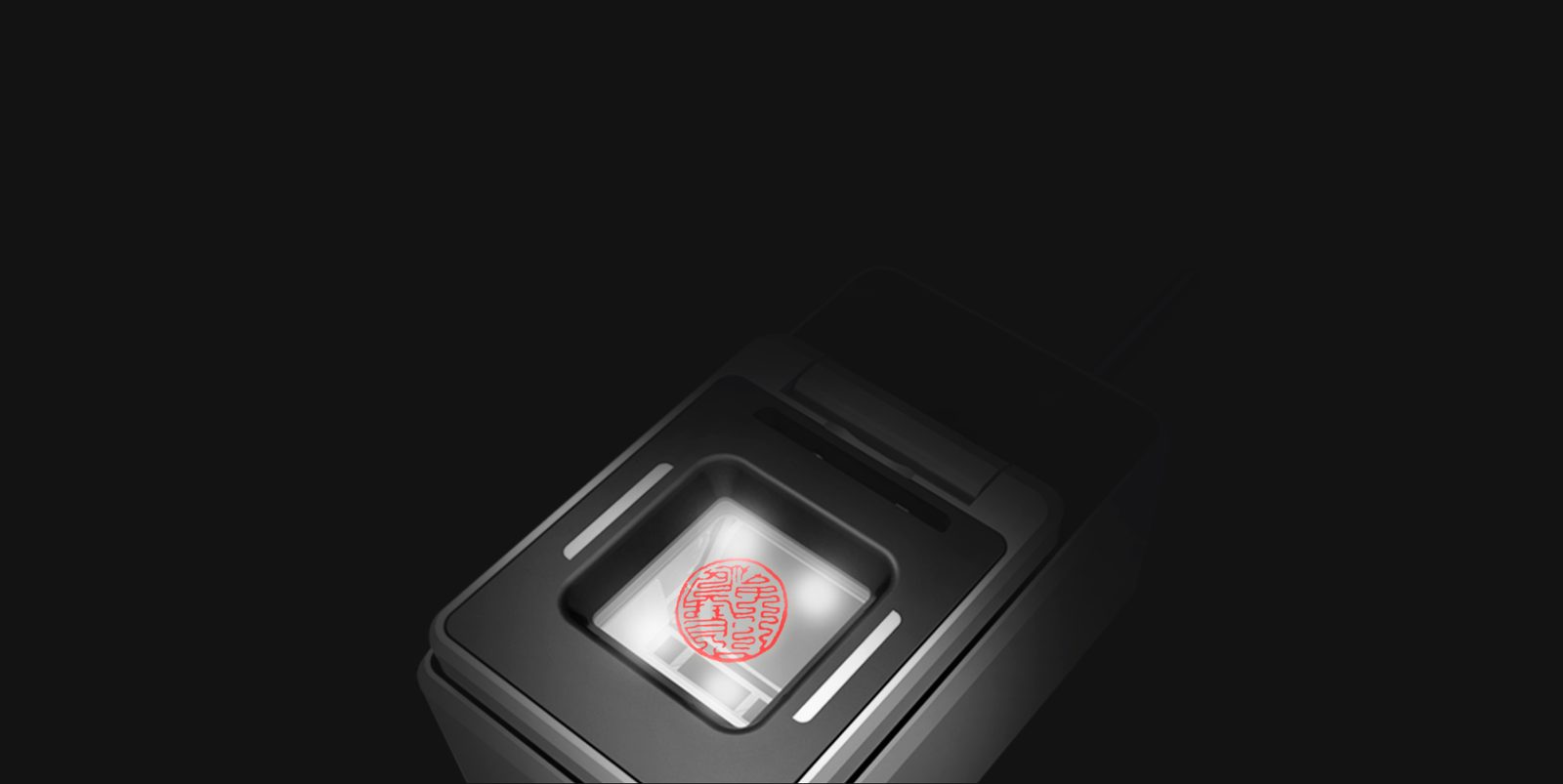 VScan 感測視窗擷取印章圖案示意