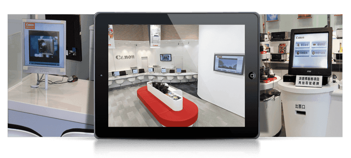 台灣佳能客戶中心排隊引導系統